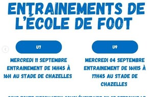 Reprise Ecole de Foot 